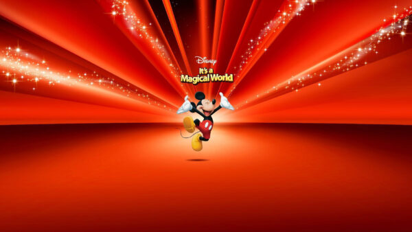 Wallpaper Disney, Glitters, Desktop, Red, Background, Mickey, And, With, Mouse