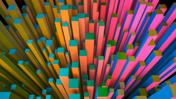 Wallpaper Squares, Abstraction, Desktop, Mobile, Abstract, Colorful, Pillars