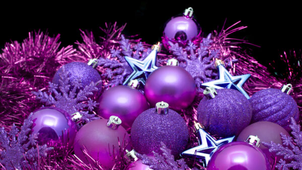Wallpaper Snowflake, Christmas, Desktop, Purple, Ornaments, Star