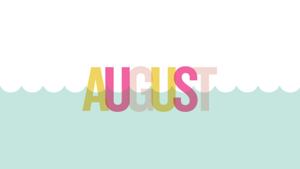 Wallpaper White, Colorful, Blue, Background, August