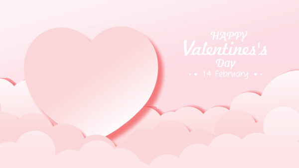 Wallpaper February, Happy, Valentine’s, Day, Hearts, Pink