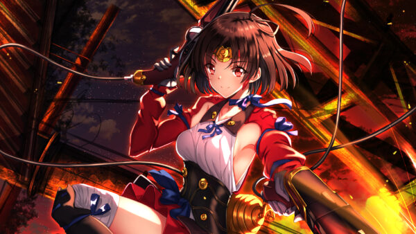 Wallpaper Kabaneri, Iron, Mumei, Fortress