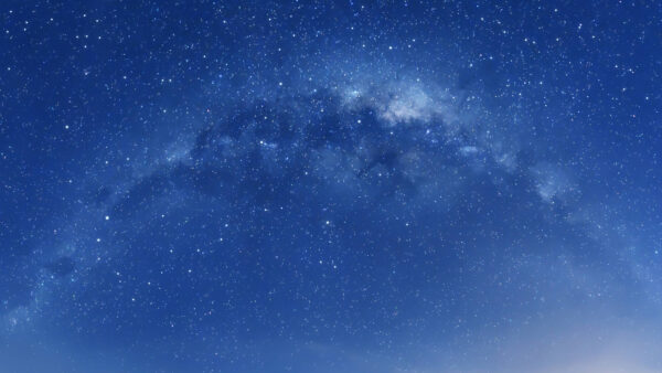 Wallpaper Mobile, With, Galaxy, Luminous, Background, Desktop, Stars, Sky, Blue