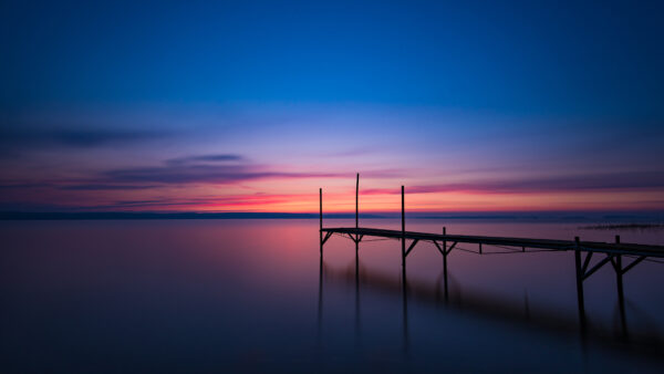 Wallpaper During, Lake, Blue, Desktop, Travel, Sky, Scandinavia, Sunset, Mobile, Pier