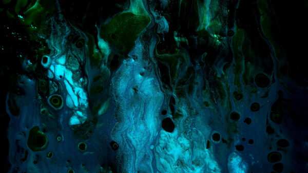 Wallpaper Desktop, Blue, Liquid, Abstract, Paint, Spots