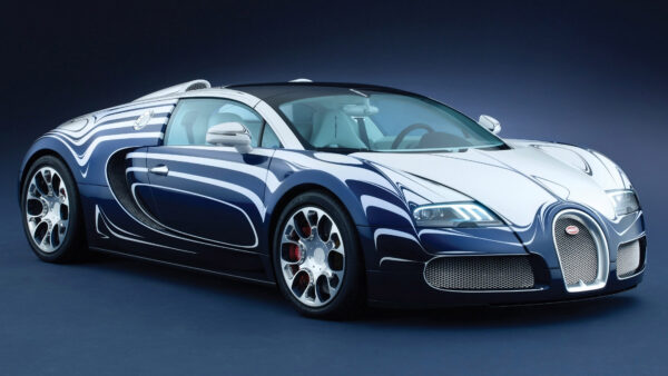 Wallpaper Supercar, Grand, Car, Cars, Bugatti, Blanc, Blue, Sport, Veyron, Lor