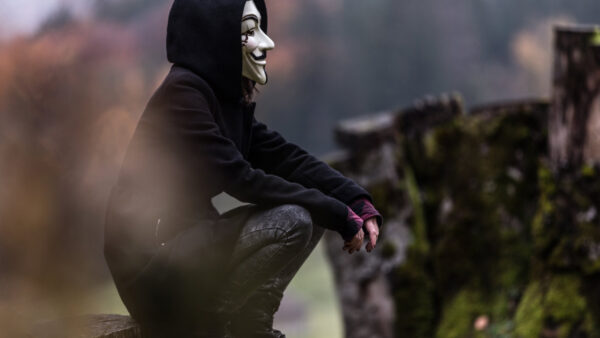 Wallpaper Black, Dress, Hacker, Anonymus