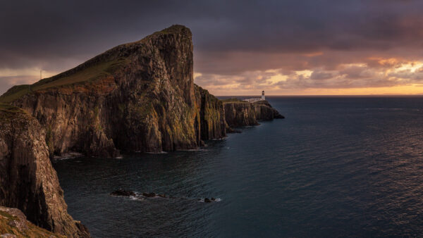 Wallpaper Lighthouse,, Isle, Point, Scotland, Neist, Travel, United, Skye,, Kingdom
