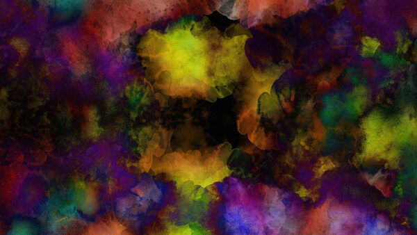 Wallpaper Abstract, Colorful, Texture, Spots, Dark