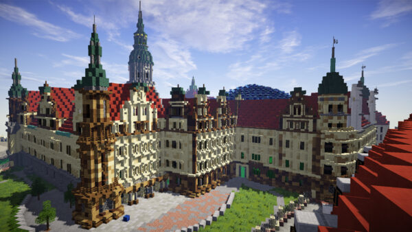 Wallpaper Dresden, Palace, Museum, Germany, Castle, Minecraft