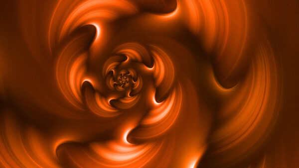 Wallpaper Swirling, Glow, Brown, Fractal, Trippy