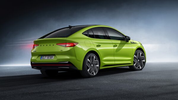 Wallpaper 2022, Cars, Skoda, Enyaq, Green, Coupe