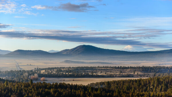 Wallpaper View, White, Mountains, Clouds, Landscape, Trees, Green, Under, Sky, Black, Blue