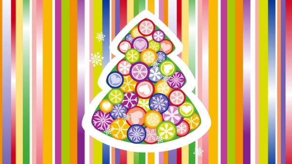 Wallpaper Colors, Snowflake, Christmas, Tree, Lines