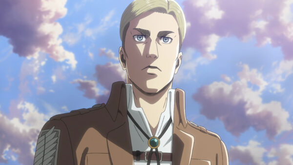 Wallpaper Blue, Attack, And, With, Desktop, Sky, Clouds, Anime, Titan, Erwin, Smith, Background