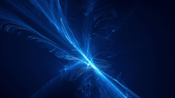 Wallpaper Blue, Mobile, Abstract, Fractal, Desktop