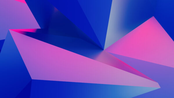 Wallpaper Shapes, Geometric, Pink, Mobile, Blue, Triangle, Desktop