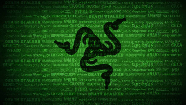 Wallpaper Green, Logo, Background, Desktop, Black, Words, Razer