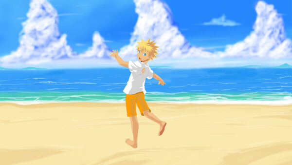 Wallpaper Uzumaki, Ocean, Naruto, Beach