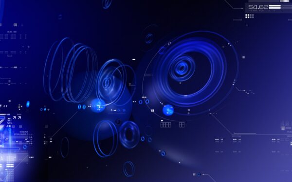 Wallpaper Free, Abstract, Download, Background, Blue, Circles, Wallpaper, Cool, Tech, Desktop, Images, Pc