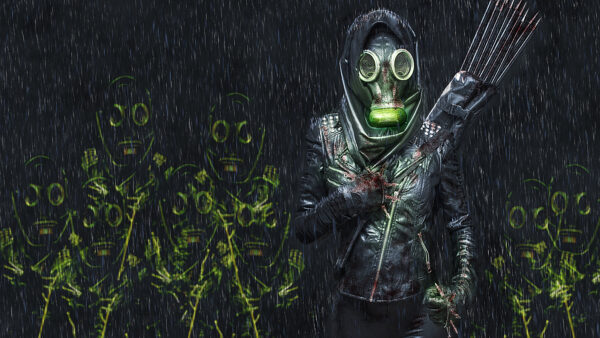 Wallpaper Gas, Toxic, Mask