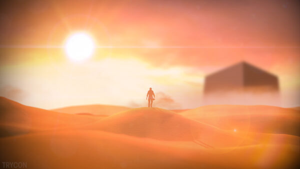 Wallpaper Dunes, And, Cowboy, Desert