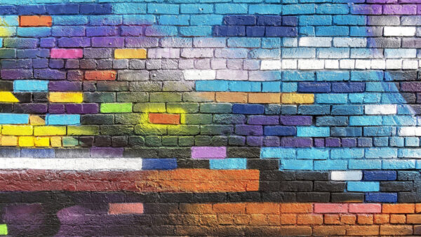 Wallpaper Background, Brick, WALL, Colorful