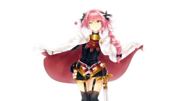 Wallpaper Girl, Desktop, With, Astolfo, Sword, Rider, Black, Dress