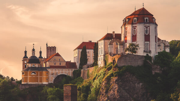Wallpaper Castle, Architecture, Rock, Czech, Republic, Desktop, Travel