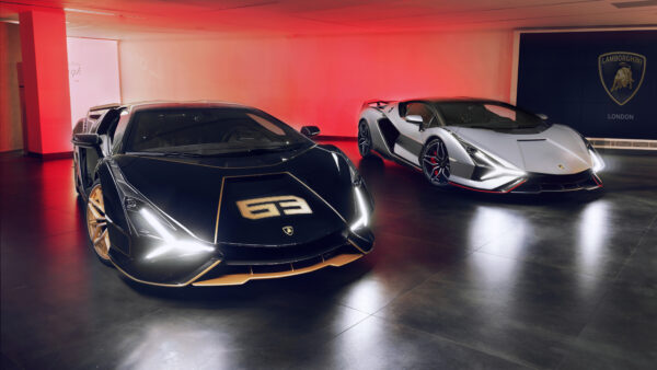 Wallpaper Sian, Lamborghini, FKP, 2021, Cars