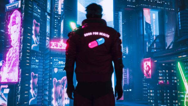 Wallpaper Healthy, Pill, 2077, Cyberpunk