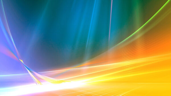 Wallpaper Yellow, Blue, Shine, Wavy, Abstract, Line, Background