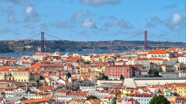 Wallpaper Desktop, Houses, Buildings, Portugal, Lisbon, Travel, Bridge, Mobile