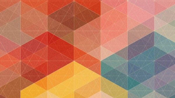 Wallpaper Colorful, Pattern, Geometric, Hexagon, Triangle