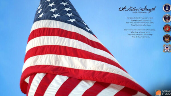 Wallpaper Flag, American, Day, Veterans