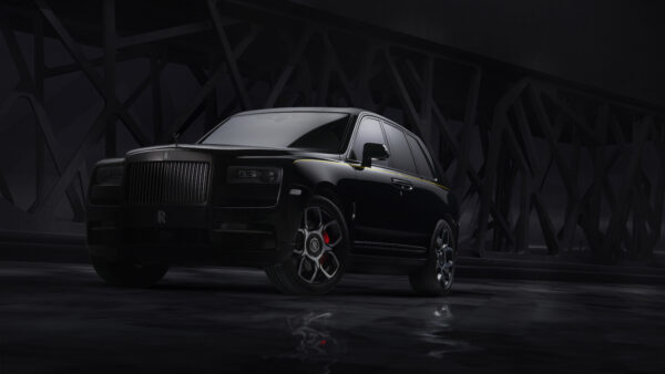 Wallpaper Black, 2019, Rolls-Royce, Cullinan, Badge