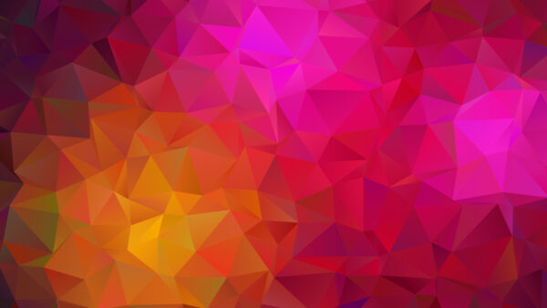 Wallpaper Pink, Yellow, Geometric, Abstract, Mobile, Triangle, Desktop