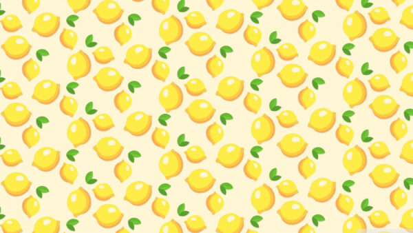 Wallpaper Lemons, Pattern, Desktop, Boho, Aesthetic, Yellow