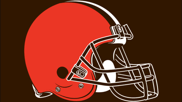 Wallpaper Black, Helmet, With, Cleveland, American, Background, Desktop, Red, Football, Browns