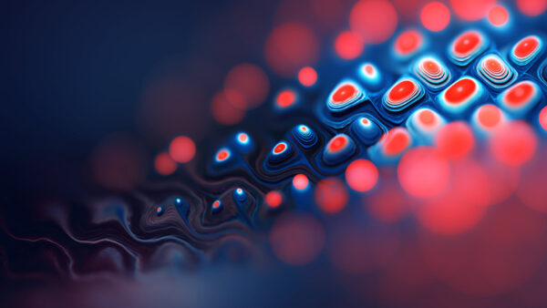 Wallpaper Desktop, Fractal, Abstract, Red, Blue, And