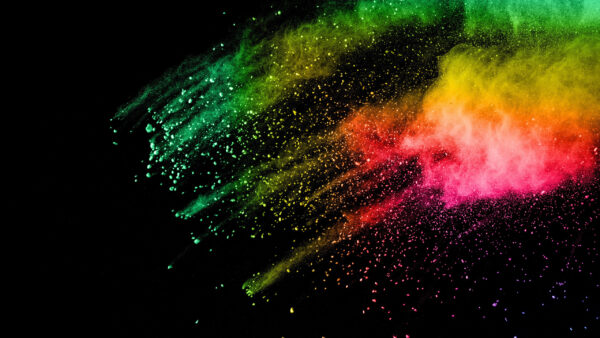 Wallpaper Paint, Background, Bright, Smoke, Abstract, Colors, Splashes, Black