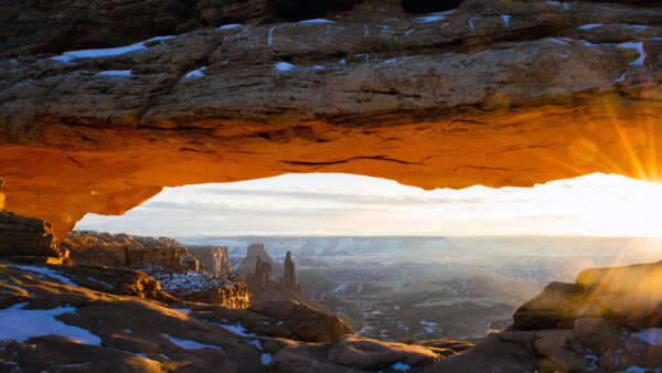 Wallpaper Mesa, Canyonlands, Through, National, Desktop, Arch, Nature, Sunrays, Park
