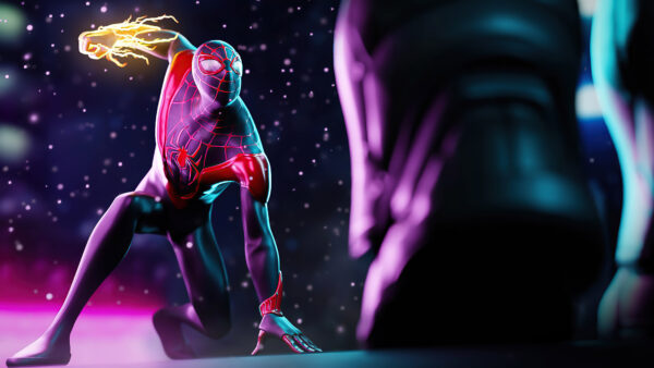 Wallpaper Fire, Hand, Miles, Morales, Spider-man