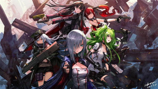 Wallpaper Girls, Guns, Games, With, Frontline, Desktop