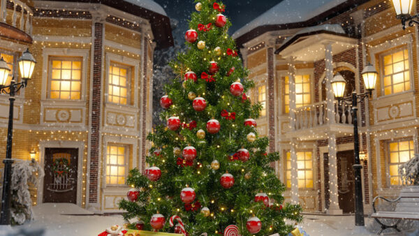 Wallpaper Snow, Tree, Winter, Decoration, Desktop, Christmas