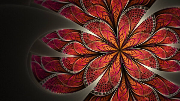 Wallpaper Artwork, Brown, Abstract, Abstraction, Red, Fractal