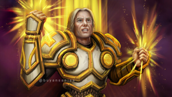 Wallpaper World, Fan, Light, Human, Paladin, Warcraft, Art, Digital