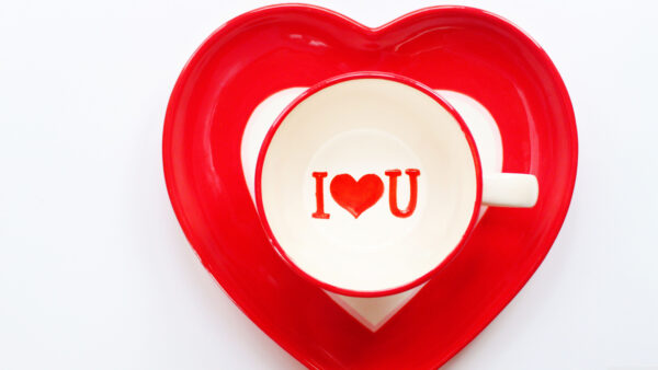 Wallpaper And, Saucer, Love, View, Shape, Aerial, You, Cup, With, Heart, Words