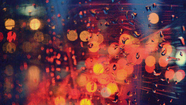 Wallpaper Bokeh, Water, Macro, Drops, Colorful, Photography, Lights