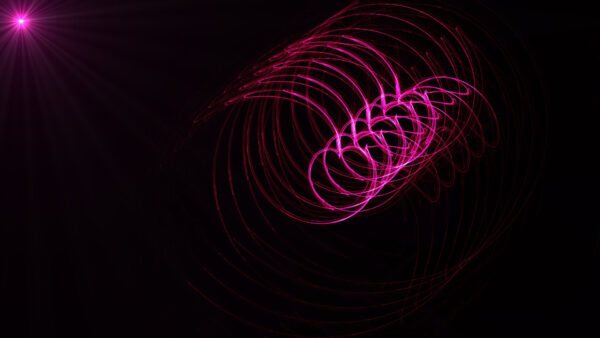Wallpaper Abstraction, Background, Lines, Abstract, Pink, Neon, Black, Swirl